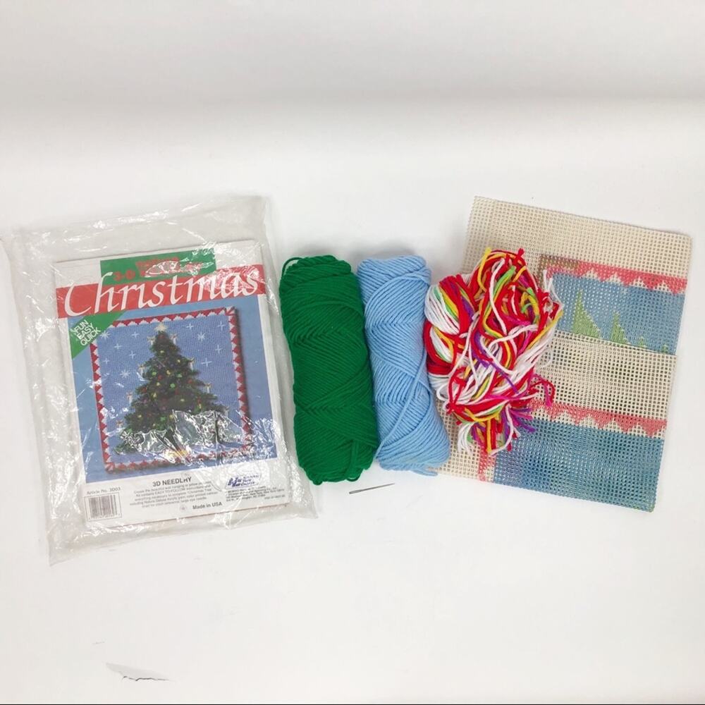 Vintage 1990s 3D Needlry Christmas Tree 1991 - Picture 4 of 7
